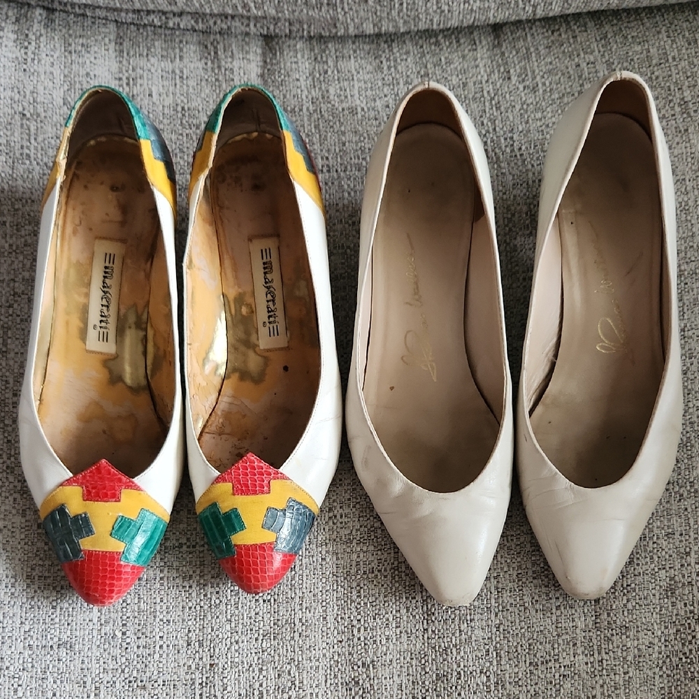 Vintage Shoe Bundle Colorful Patterned Women's Shoes